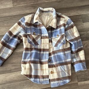 LOFT outlet women’s oversized plaid SHACKET